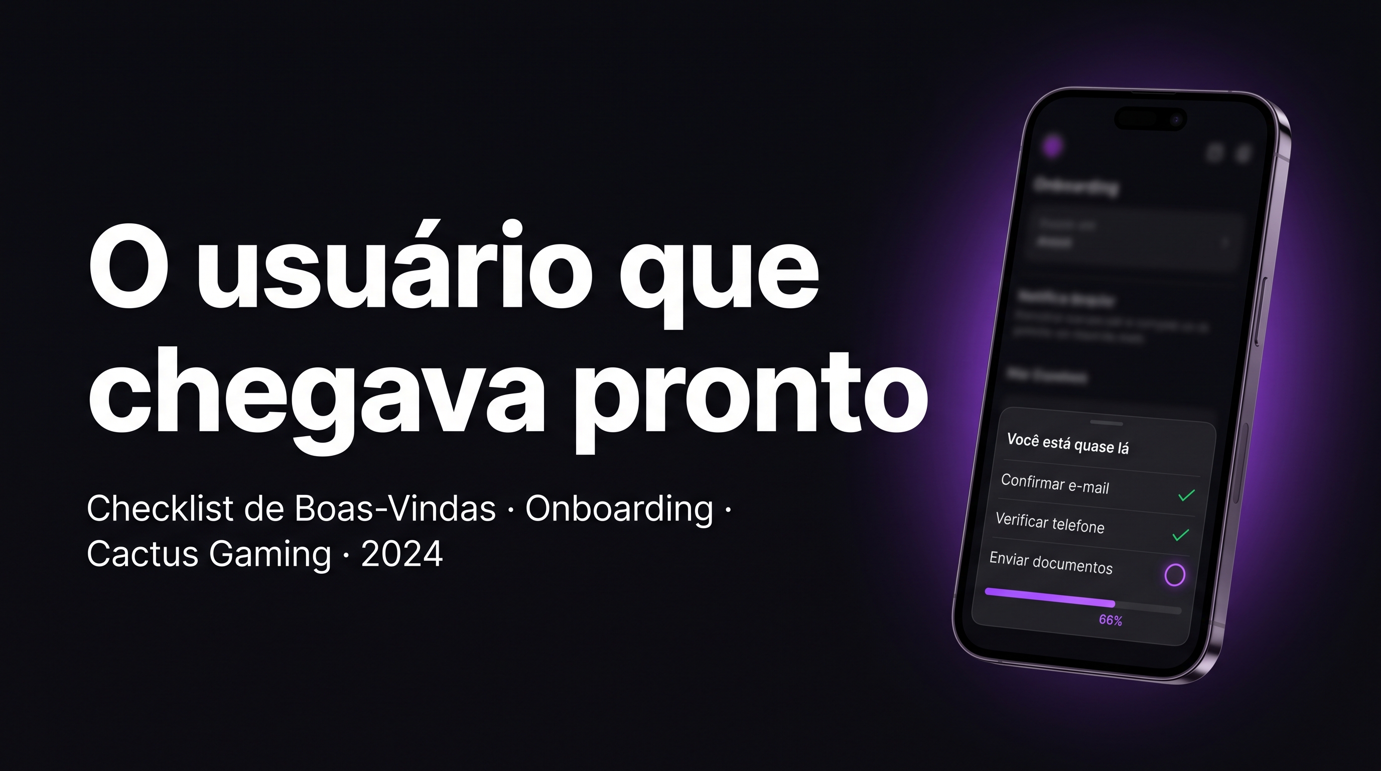 O usuário que chegava pronto