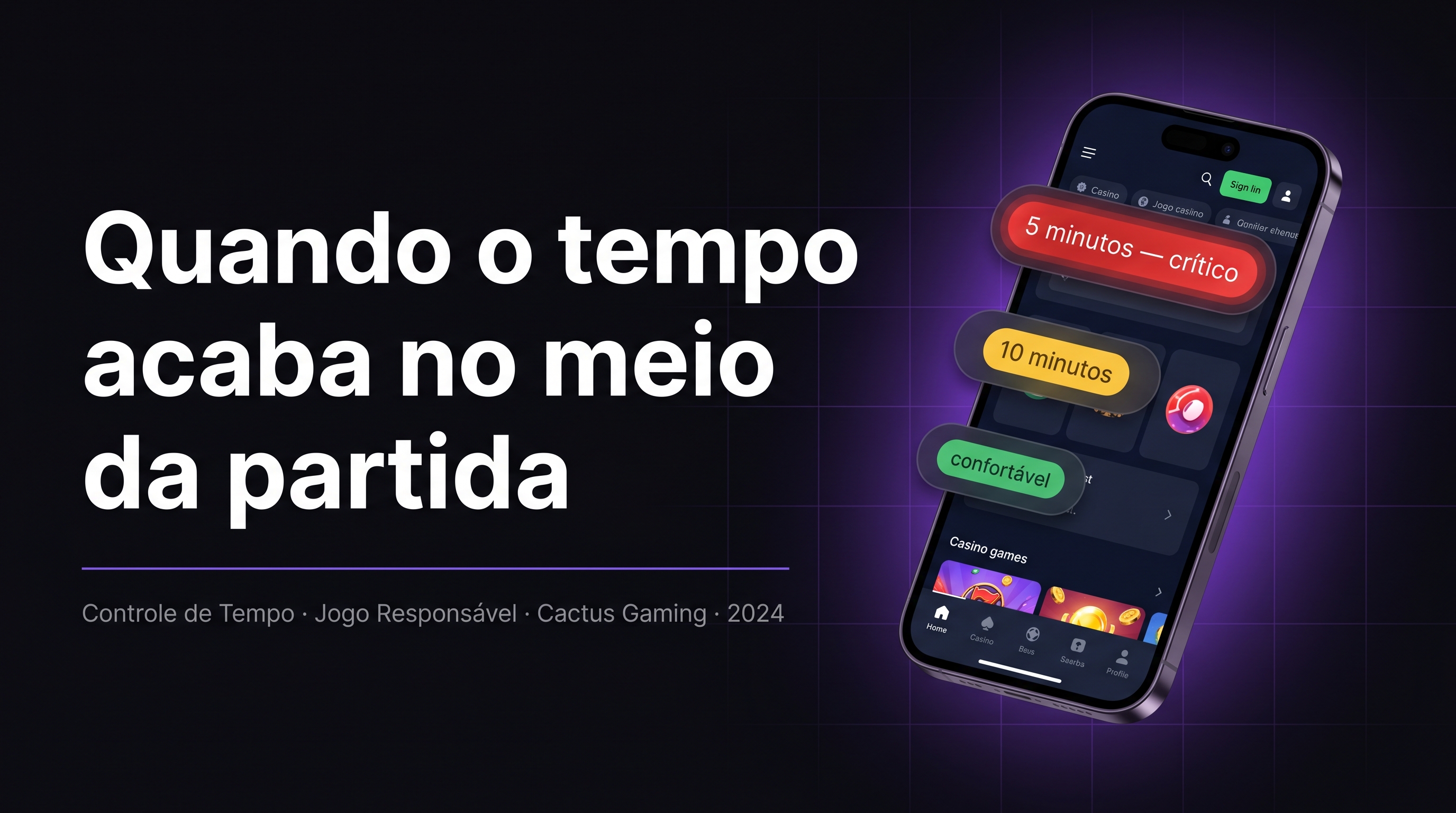 Quando o tempo acaba no meio da partida