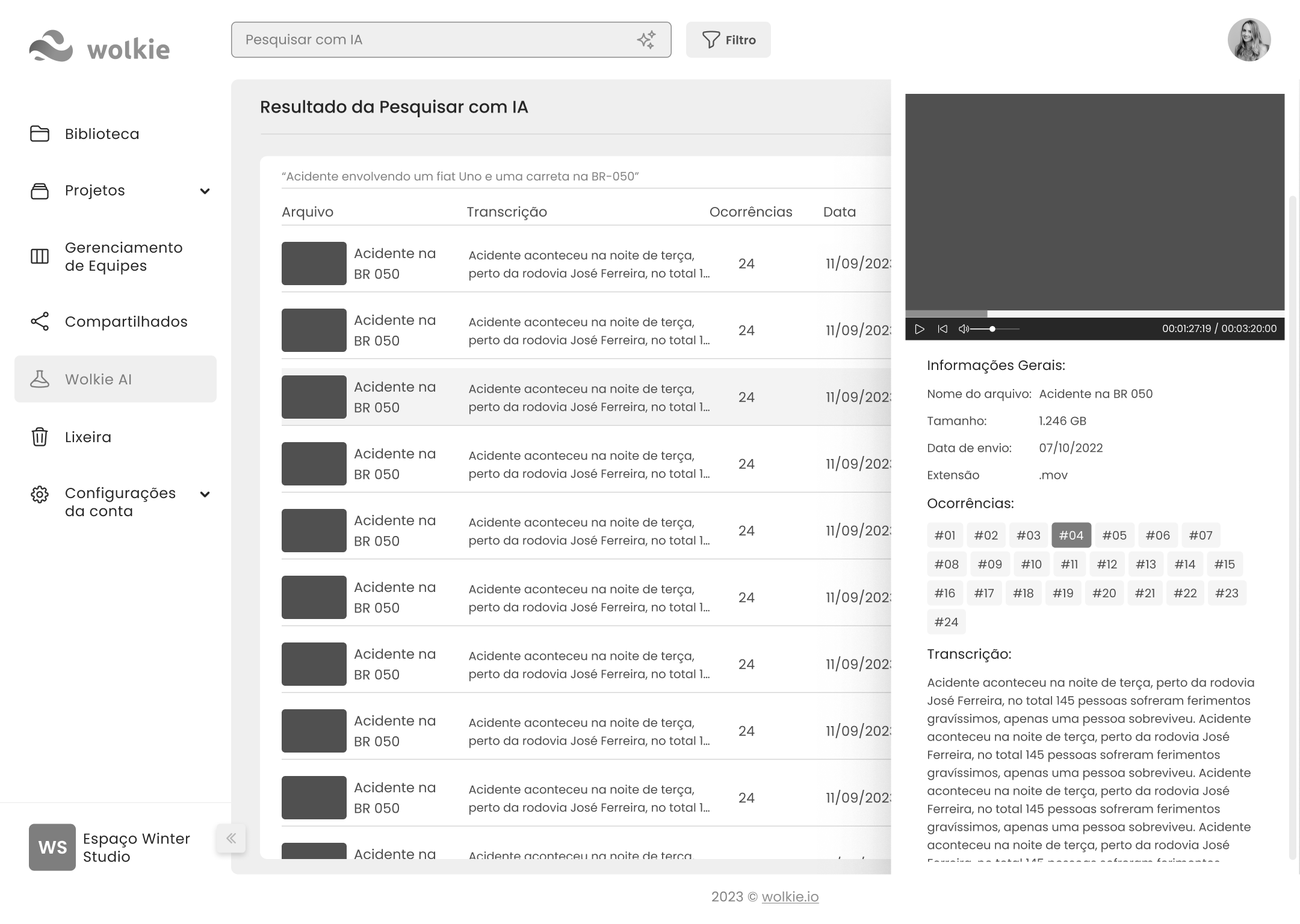 Wireframe — Busca Inteligente