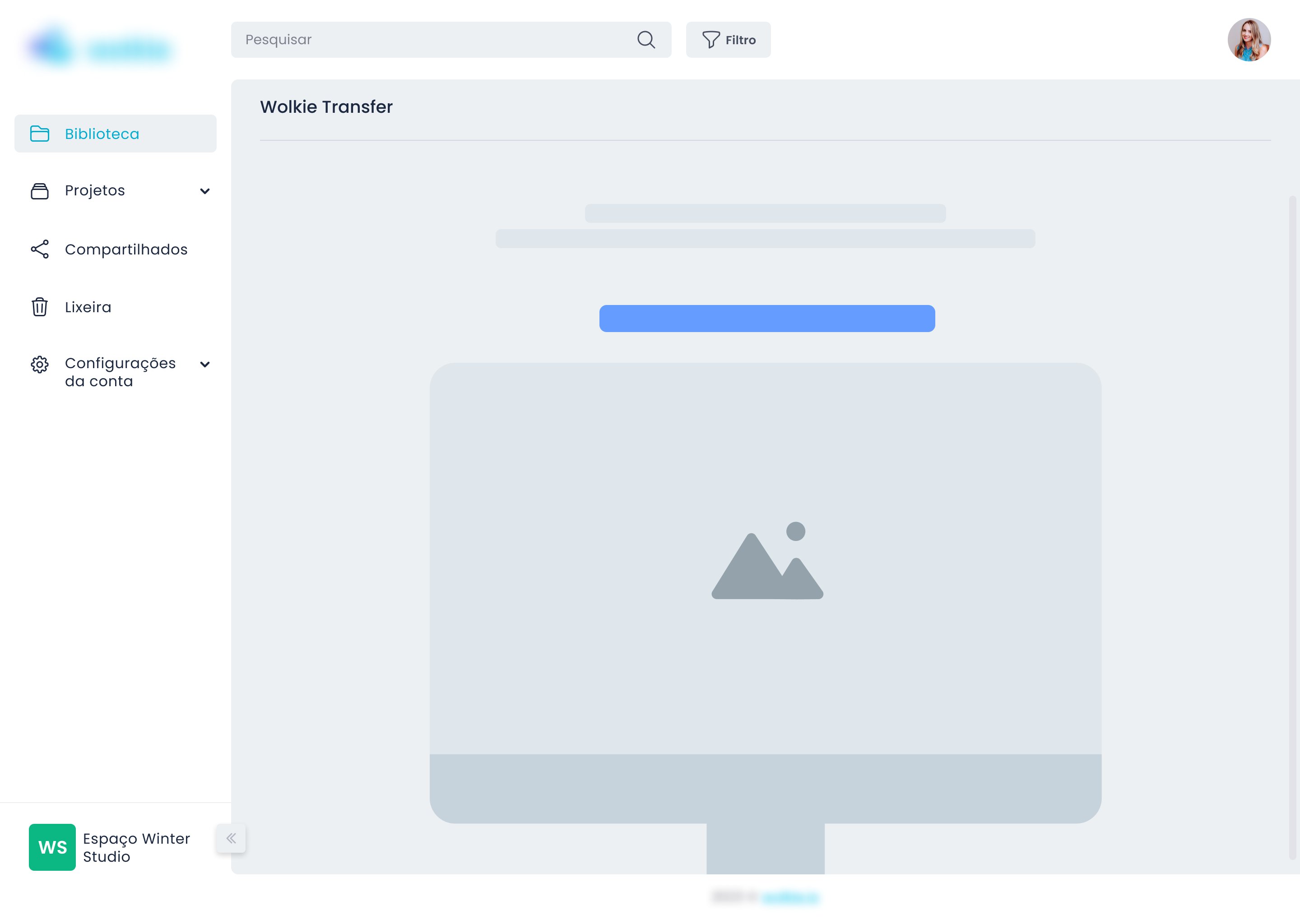 Wireframe — Interface Principal